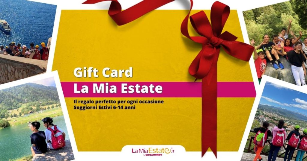Gift Card La Mia Estate - Buoni regalo per soggiorni estivi ragazzi